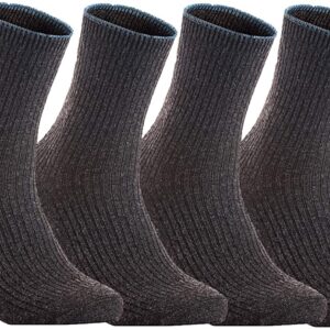 Lian LifeStyle HR1612 big girls and women's wool crew socks assorted colors