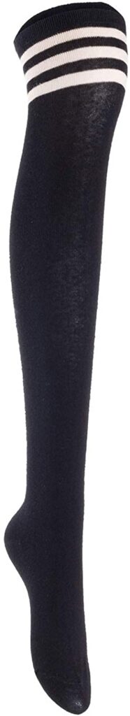Lian LifeStyle JMYP1022 big girls and women's thigh-high cotton socks assorted 5 pairs