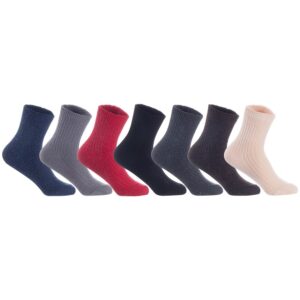 Lian LifeStyle LK08 children's wool crew socks assorted colors