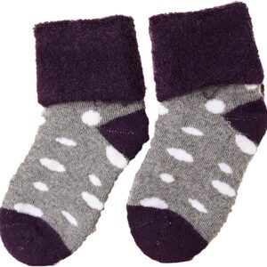 Lian LifeStyle toddler dotted wool socks random girl colors ages 1–3