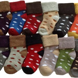 Lian LifeStyle toddler dotted wool socks random boy colors ages 1–3