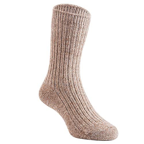 Lian LifeStyle HR1617 children wool-blend crew socks random girl colors, 2 pairs