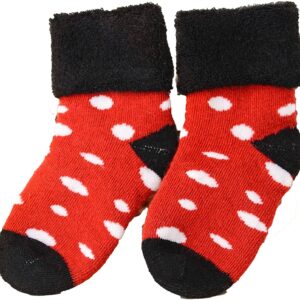 Lian LifeStyle baby toddler dotted wool socks random boy colors