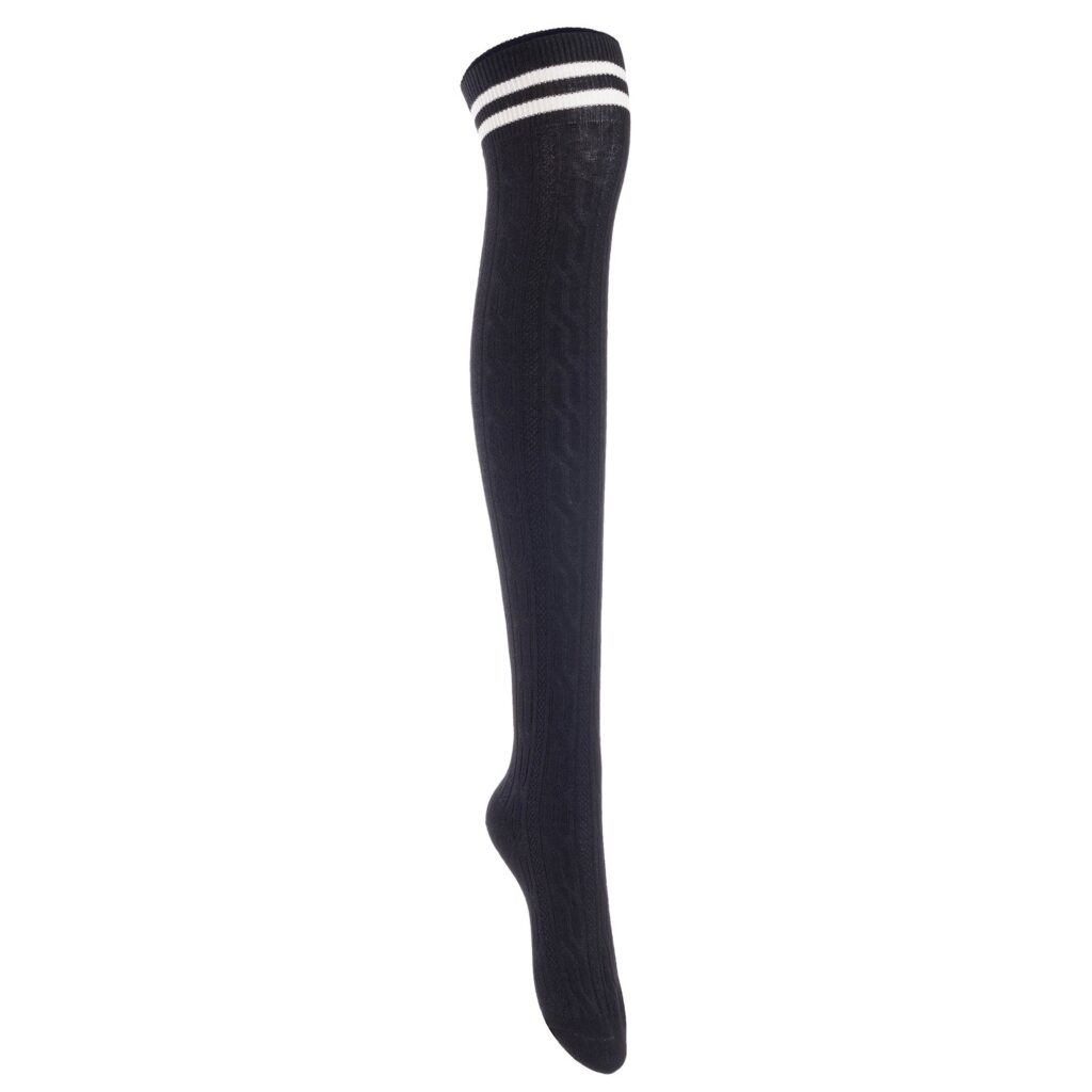 Lian LifeStyle JMYP1023 thigh-high cotton socks assorted, 4 pairs